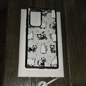 Casetify Samsung Galaxy S22 Ultra Black Ghost Cats Case New